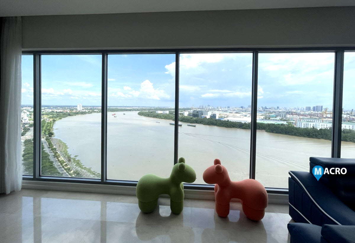 wall glass with open view