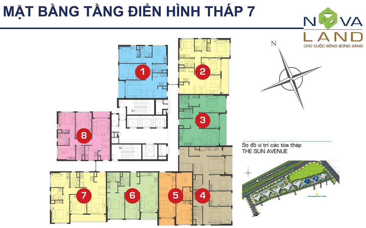 The Sun Avenue Tower 7 layout
