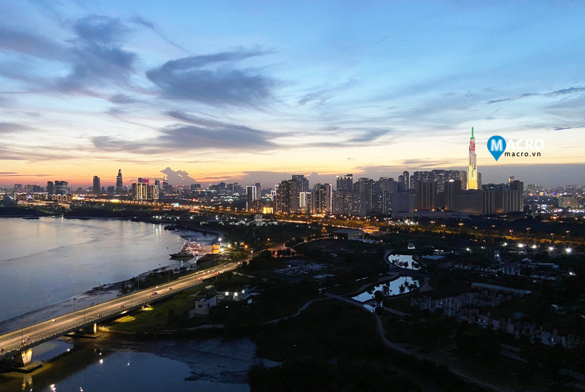 sunset at diamond island