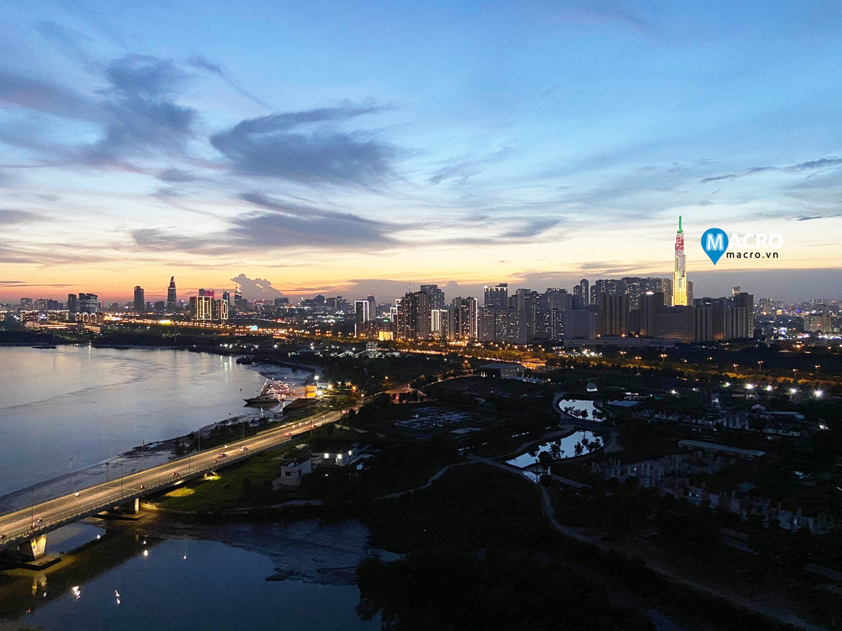 sunset at diamond island