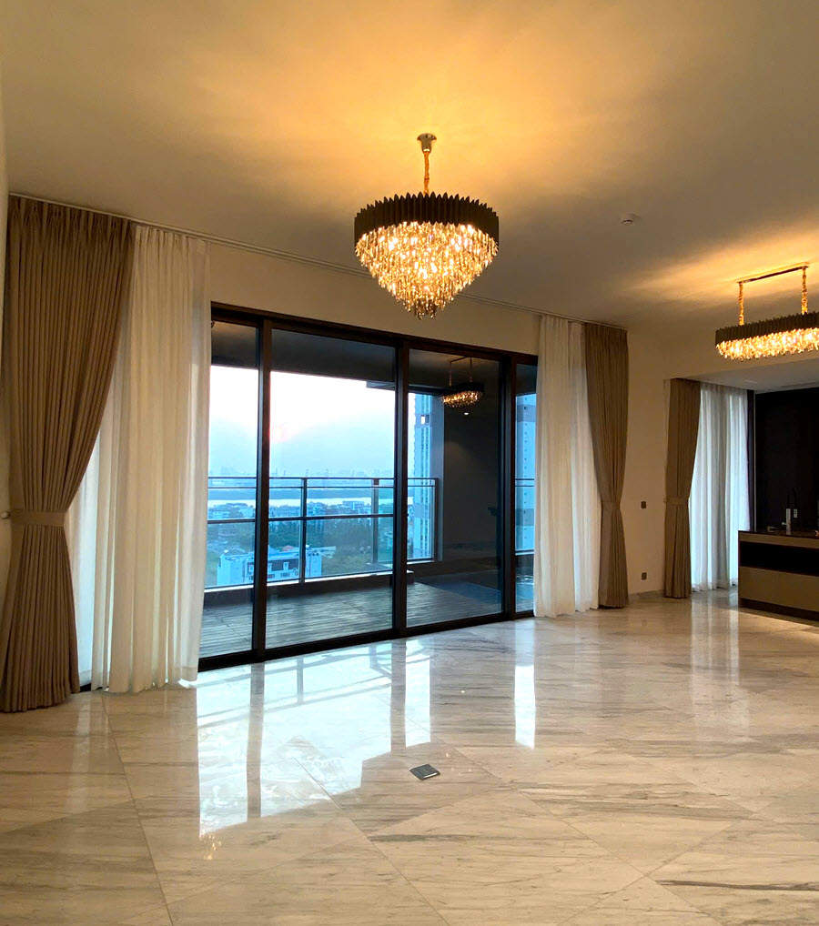 6-star DEFINE District 2 apartment for rent: 4 bedrooms, basic furnishings, and private pool
