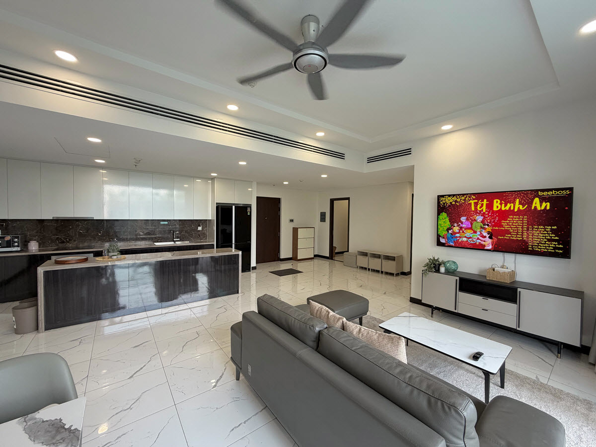 Spacious 3BR apartment for rent at Empire City, featuring modern, luxurious, and stylish interiors