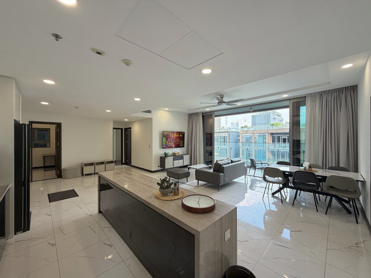 Spacious 3BR apartment for rent at Empire City, featuring modern, luxurious, and stylish interiors