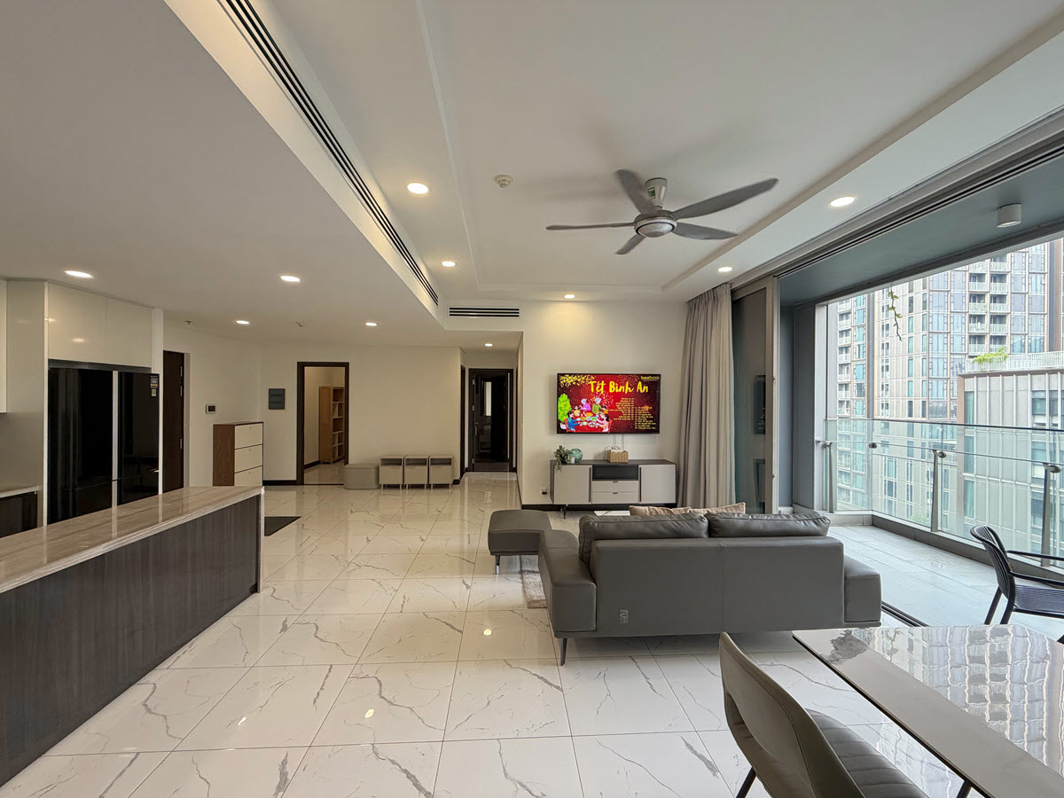 Spacious 3BR apartment for rent at Empire City, featuring modern, luxurious, and stylish interiors
