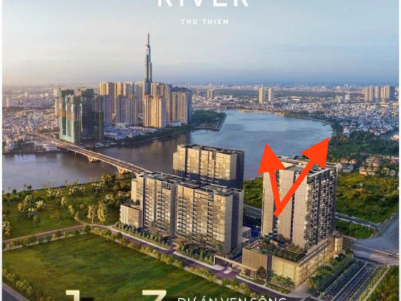 High floor 3BR apartment for rent at The River Thu Thiem, face to Saigon river