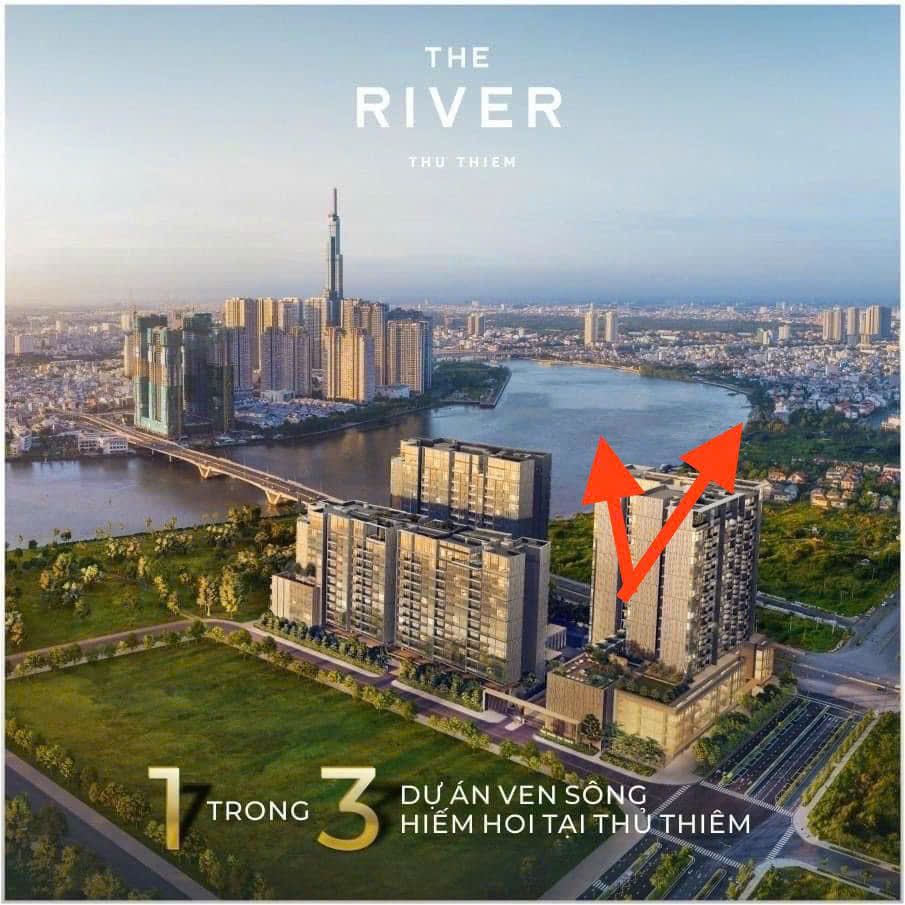 High floor 3BR apartment for rent at The River Thu Thiem, face to Saigon river