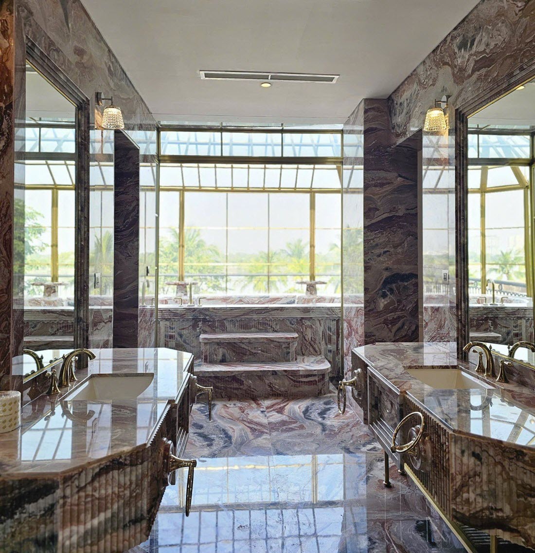 Compound villa for rent with pool, garden & hi-end furnished at Riviera An Phu